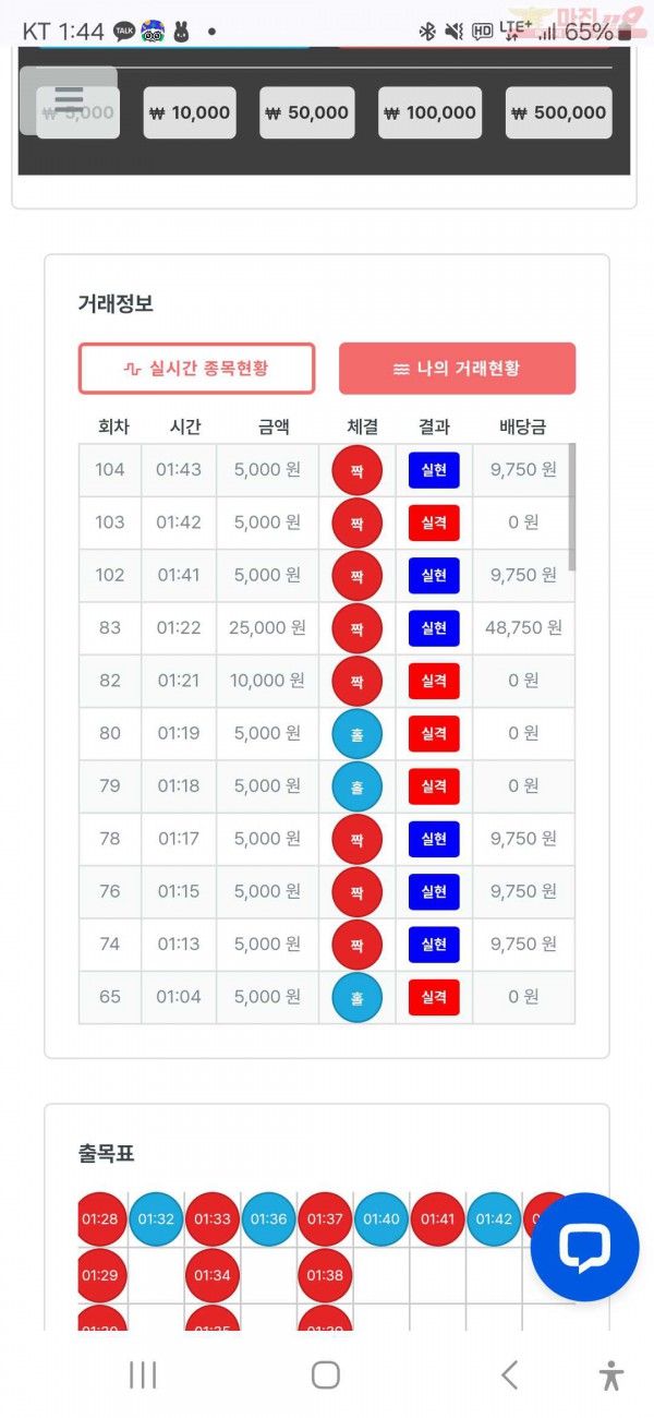 수익인증 페이백점