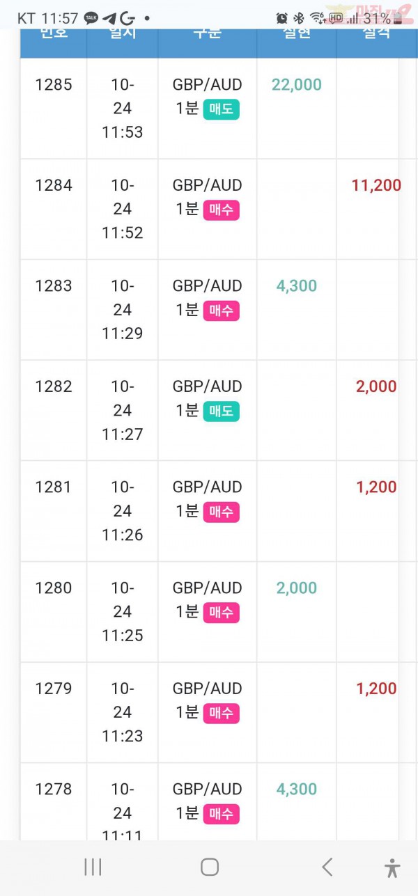 수익인증 페이백점