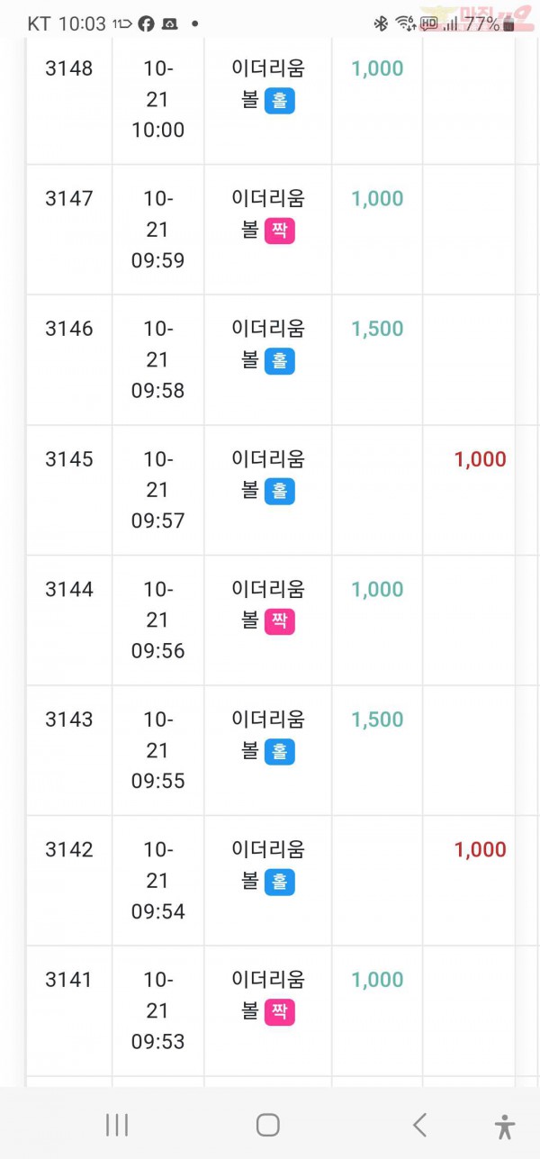 수익인증  페이백점
