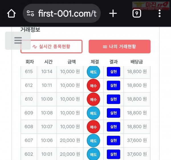 퍼스트트레이딩 신뢰점 9/11목 7연승인증
