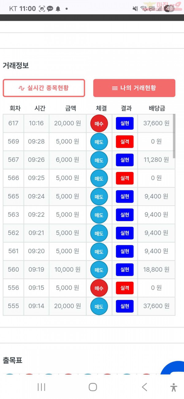수익인증 페이백점