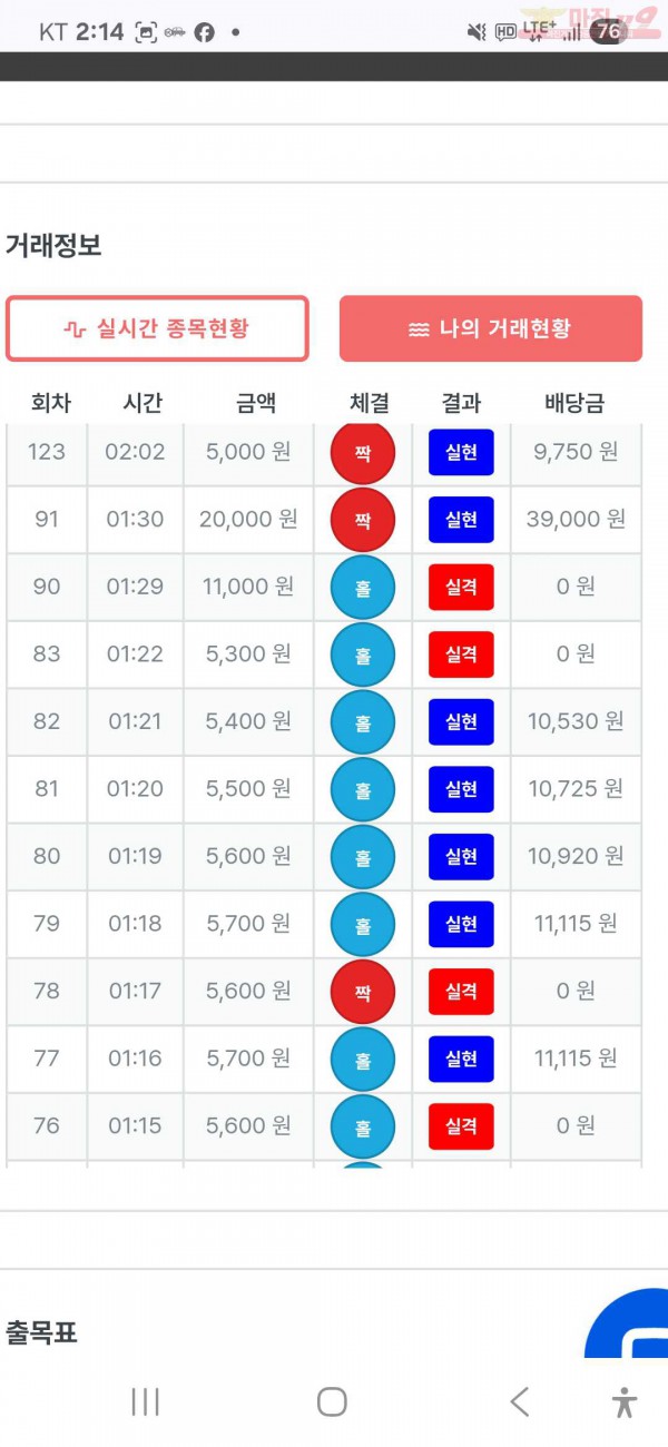 수익인증 페이백점