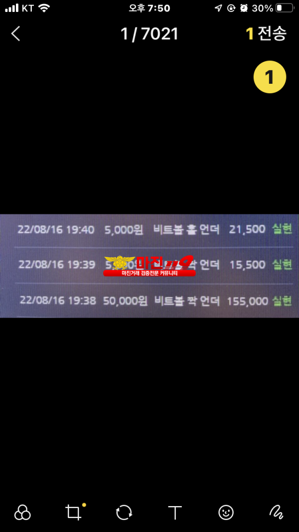 창성 777점 비트볼 수익인증