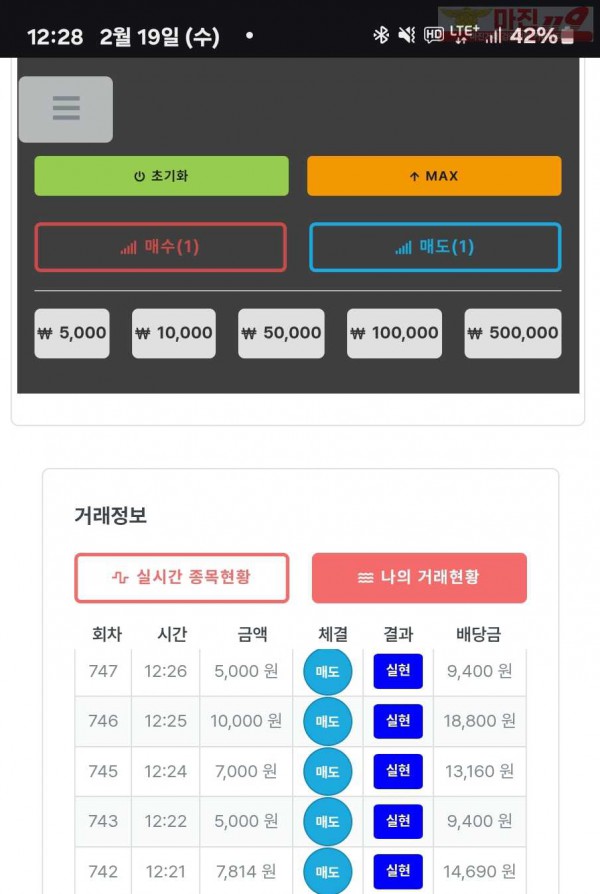 퍼스트트레이딩 신뢰점 2/19수 5연승인증