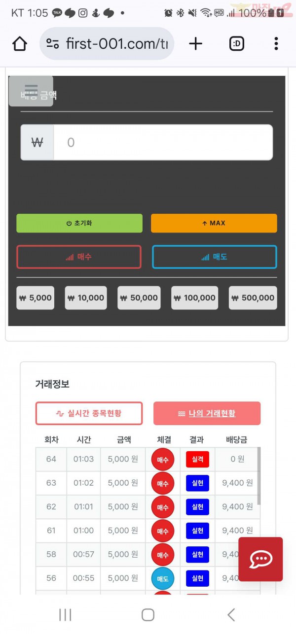 신뢰점 수익인증 연승