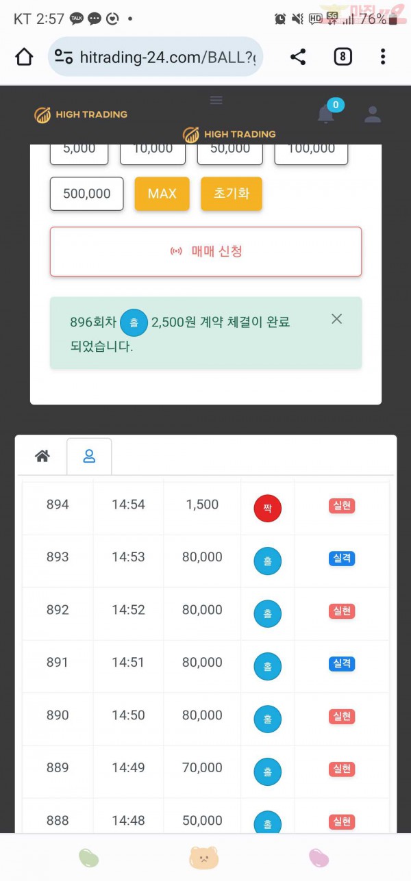 하이트레이딩777점히