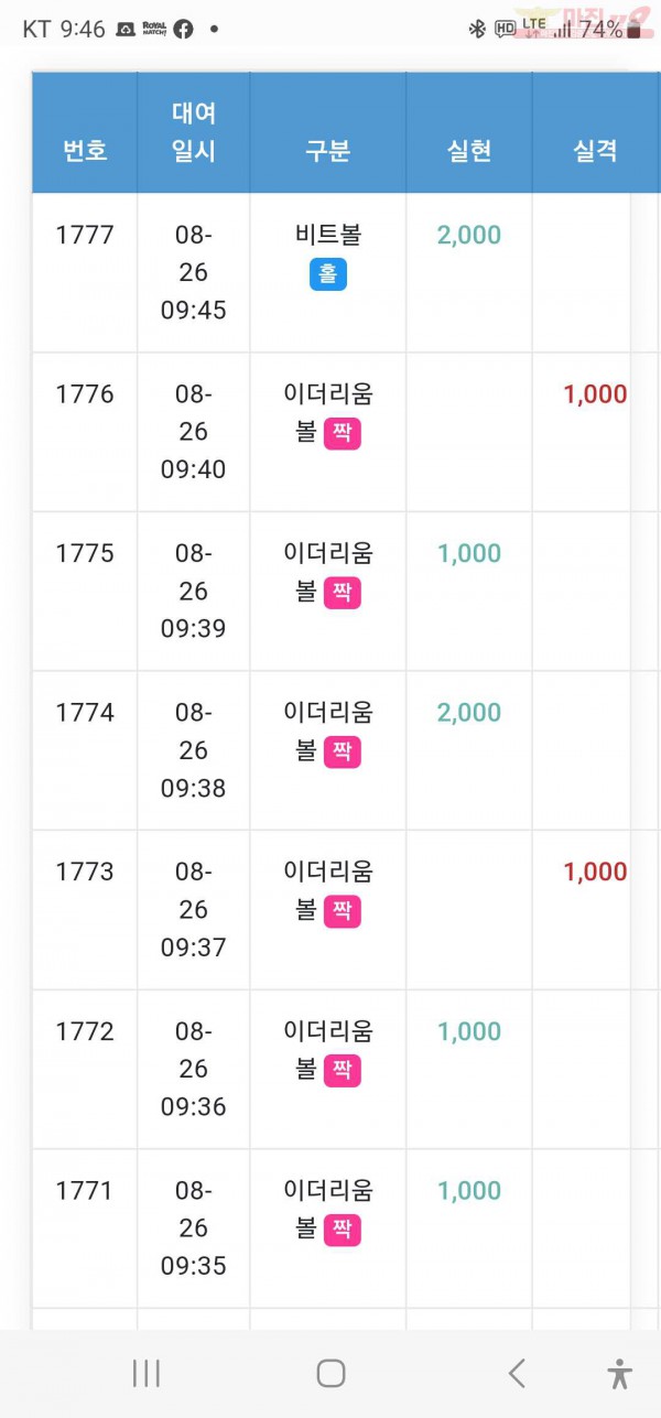 수익인증 페이백점