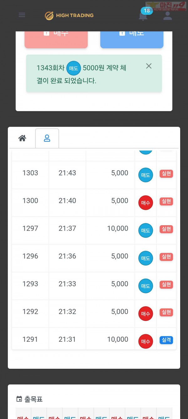 센터점 수익인증