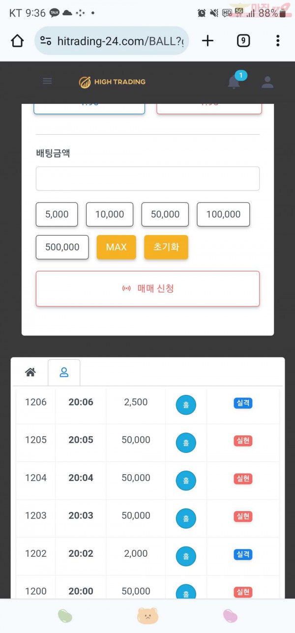 하이트레이딩777점히