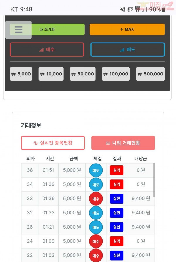 센터점 인증