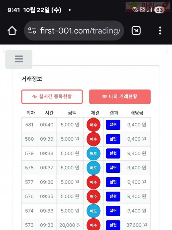 퍼스트트레이딩 신뢰점 10/22수 8연승인증