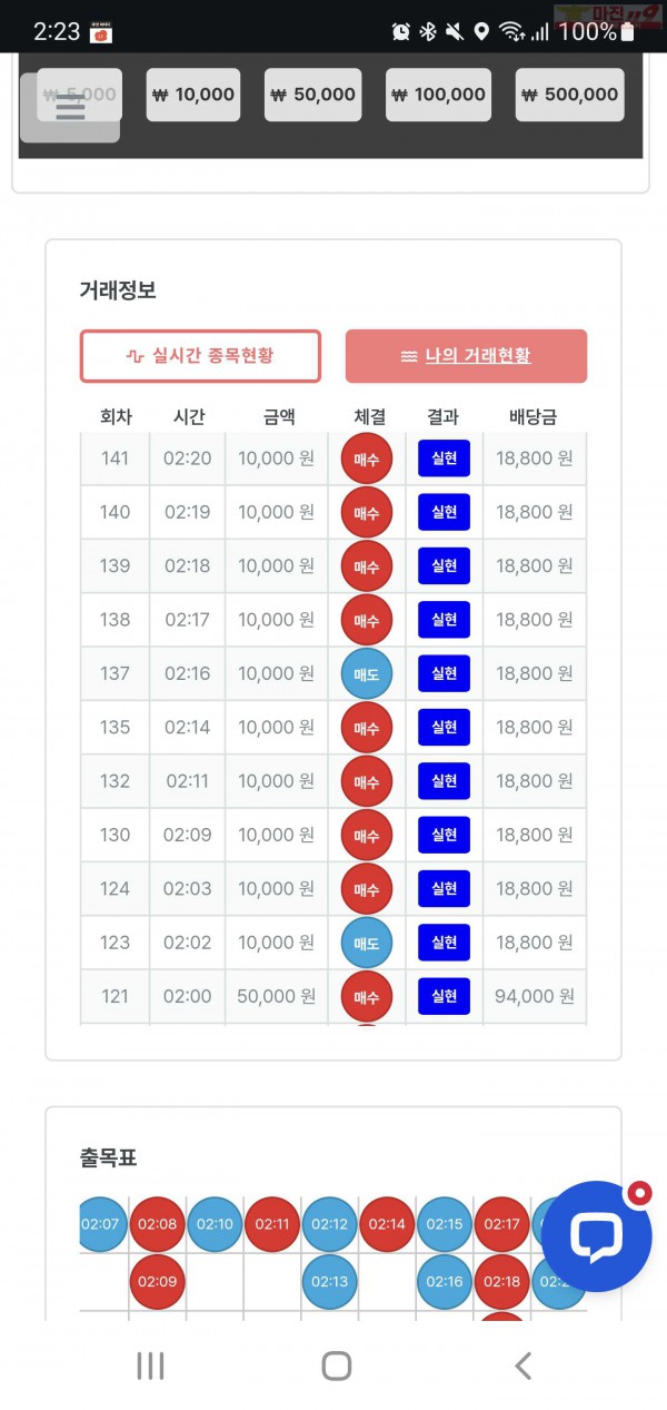 퍼스트 한국점 수익인증