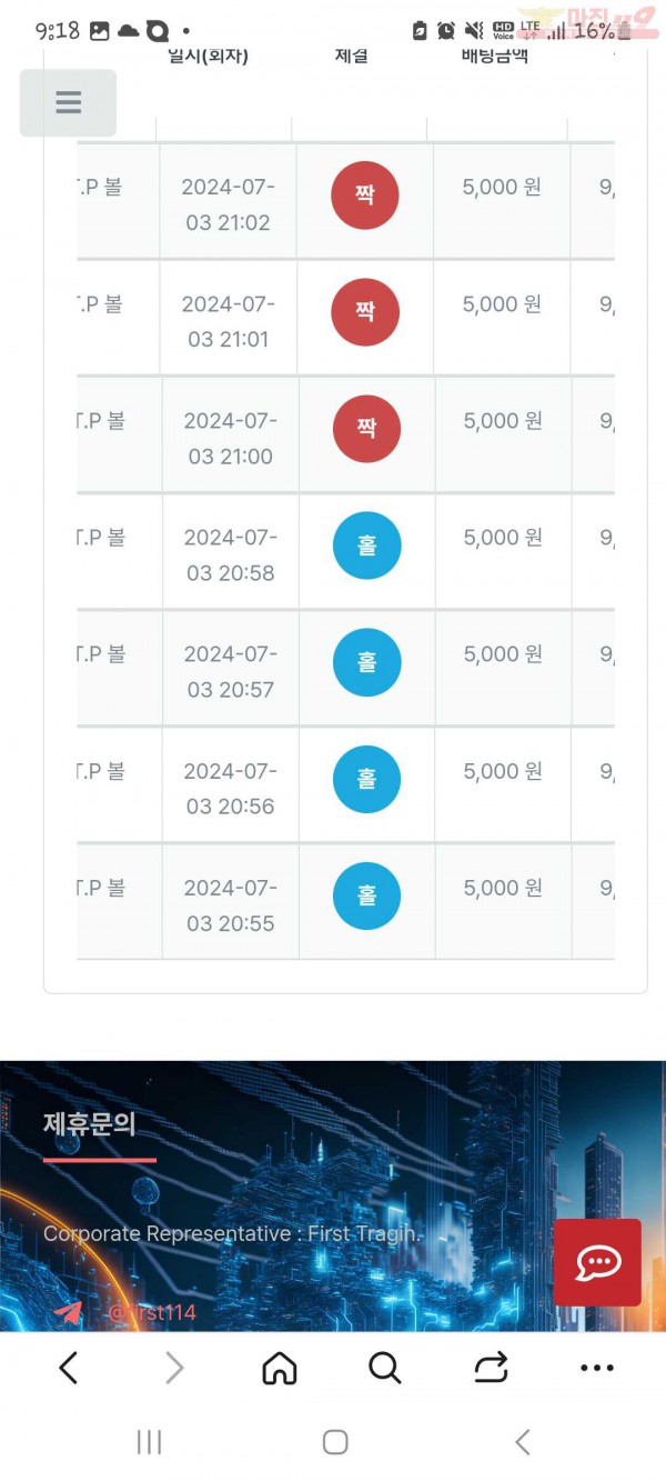 7월 연승왕이벤트 신뢰지점 16연승 참여합니다