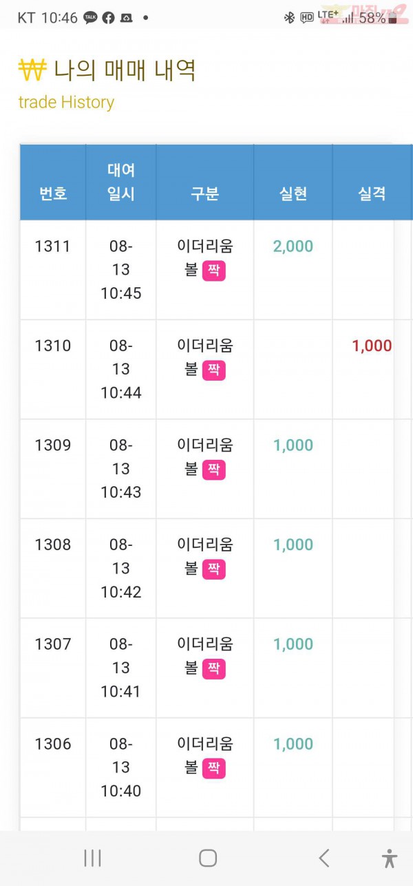 수익인증 페이백점