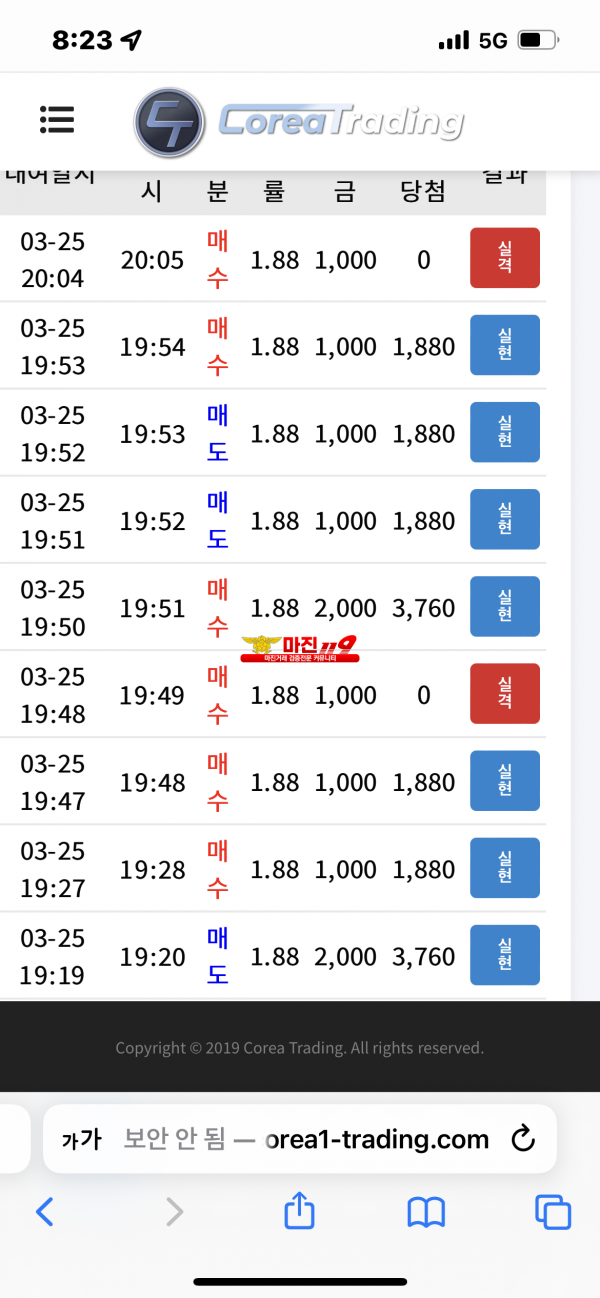 코리아 댄디점 수익인증