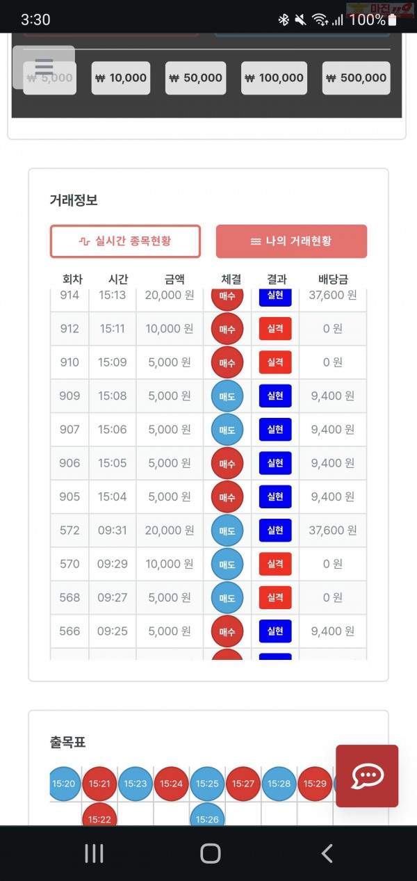 퍼스트 한국점 수익인증