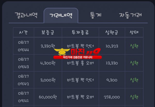 창성777점 비트볼 수익인증