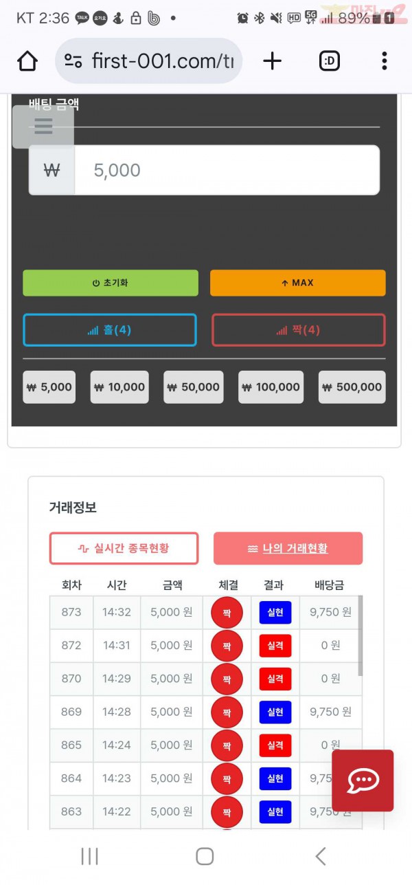 신뢰점 수익인증