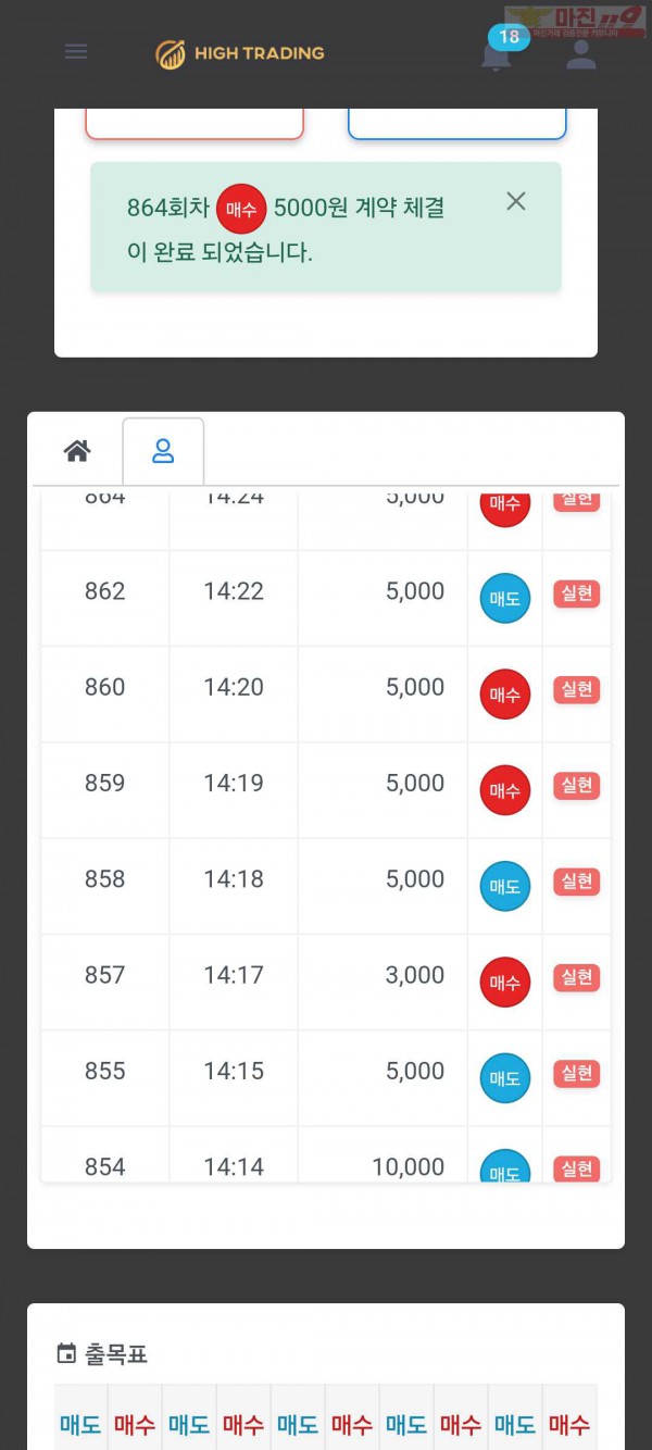 센터점 수익인증