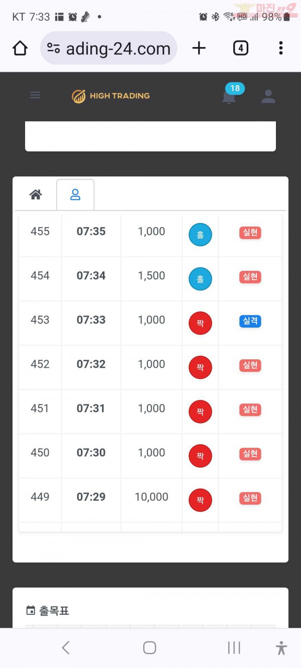 수익인증 페이백점