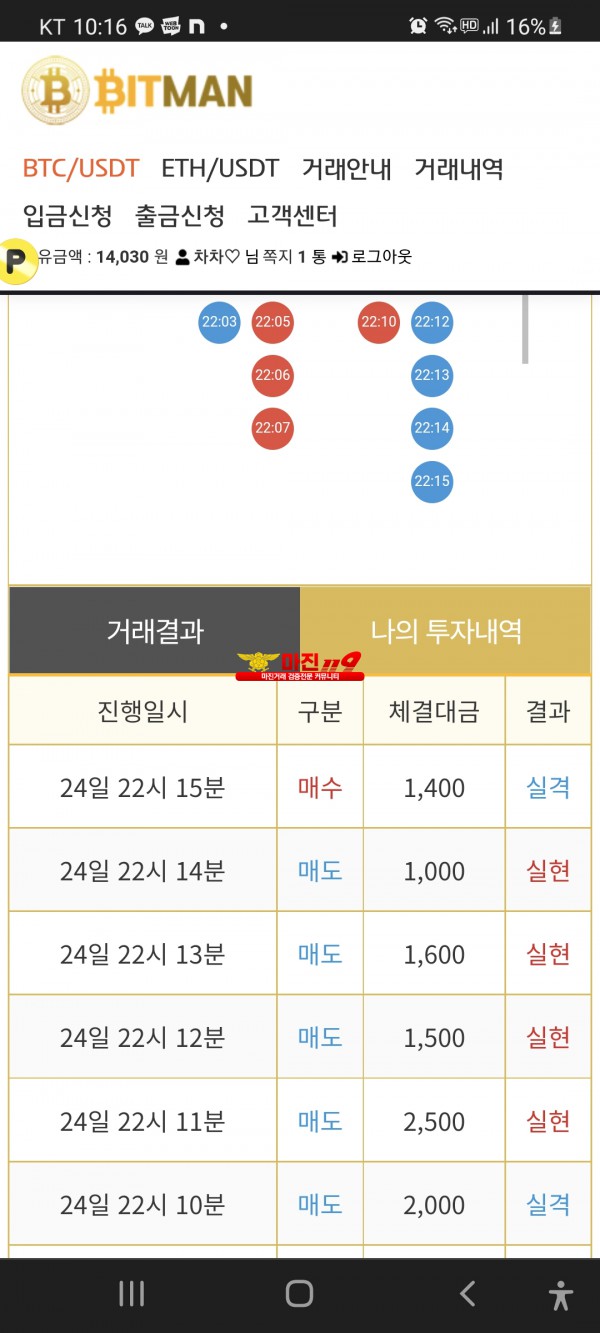 비트맨 다이아몬드점 수익인증