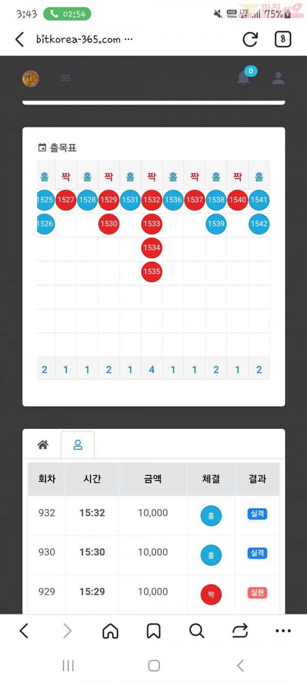 수익인증 하나