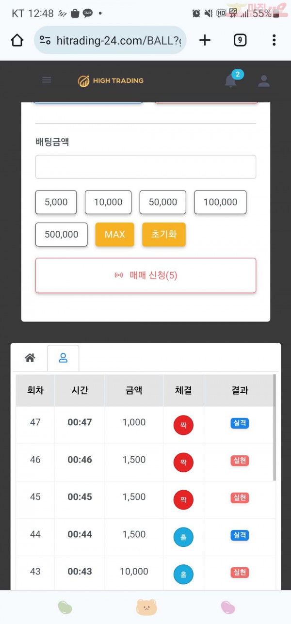 하이트레이딩777점히