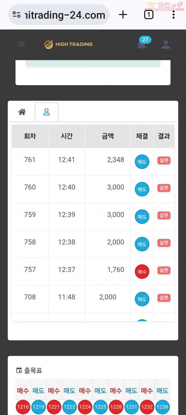 하이 센터점 수익인증