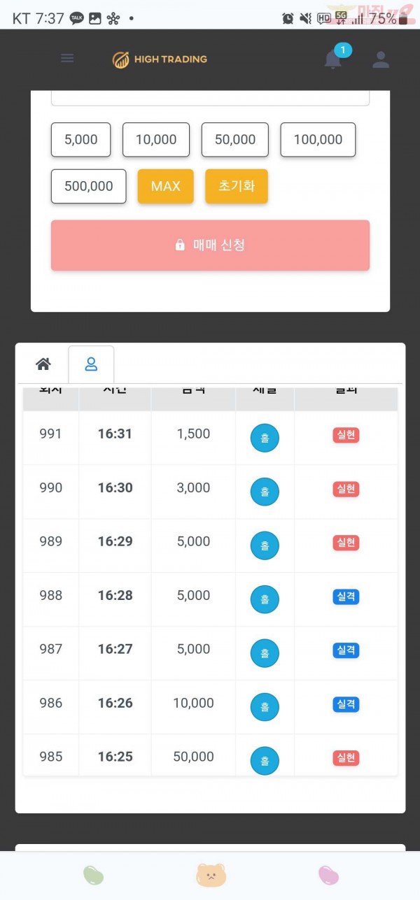 하이트레이딩777점히