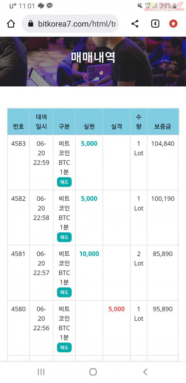 비트코리아하나지사수익인증