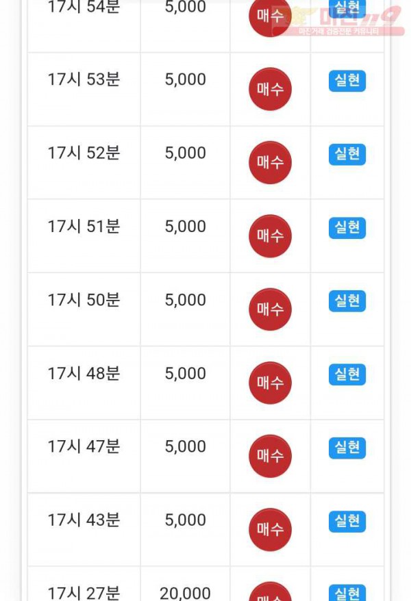 미인점 수익인증