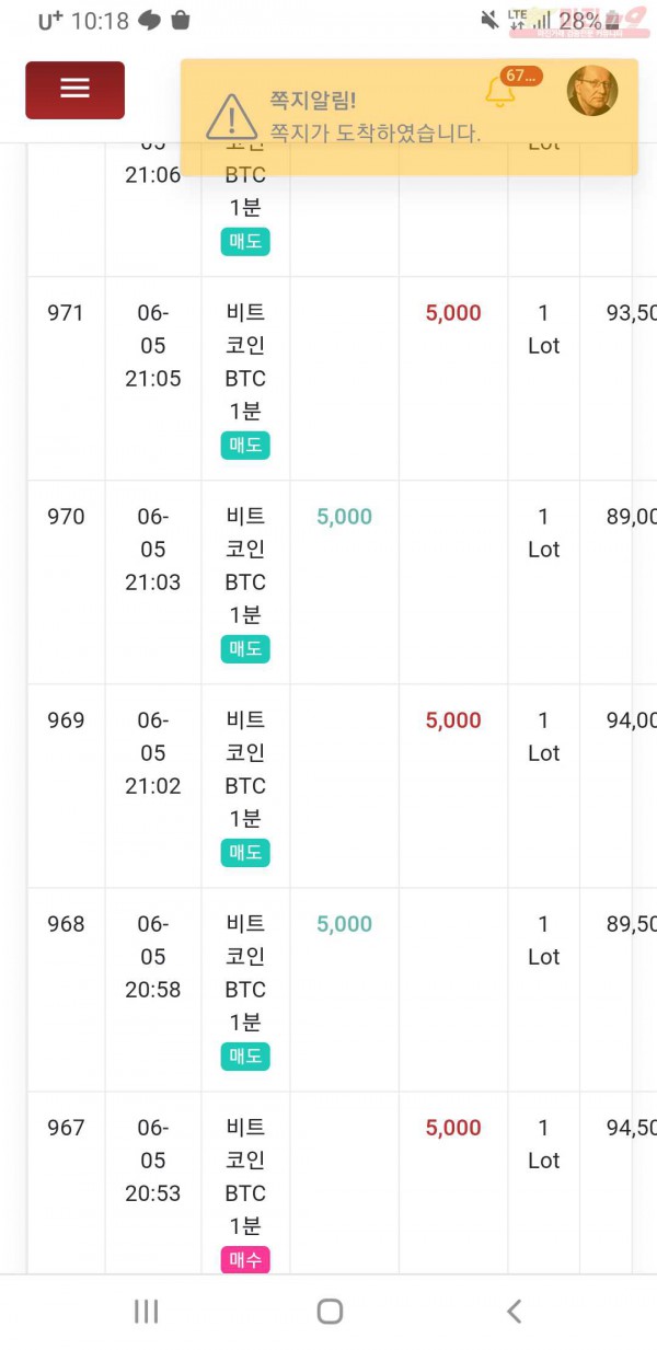 777점 수익인증