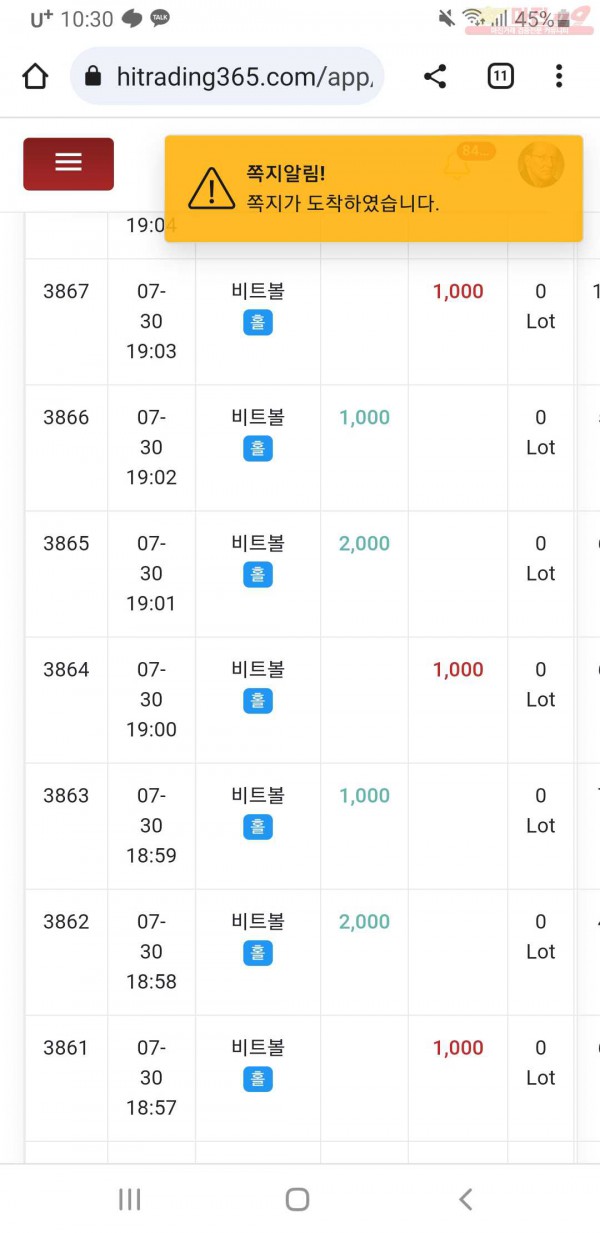 하이트레이딩 777점 수익인증