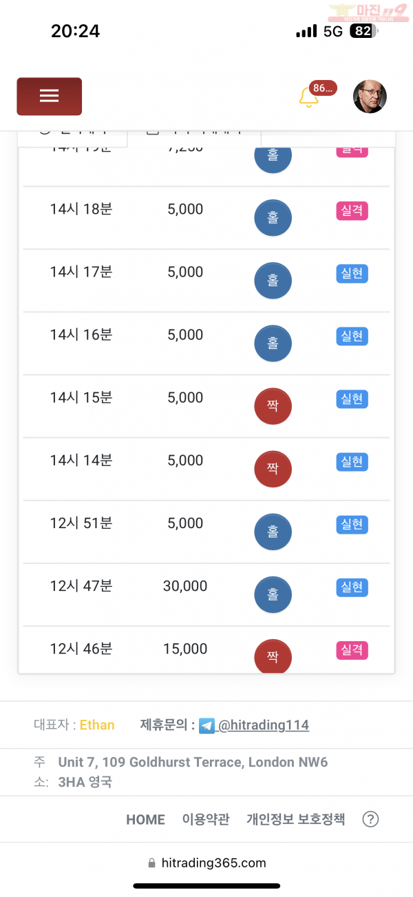 하이트레이딩 777점 수익인증