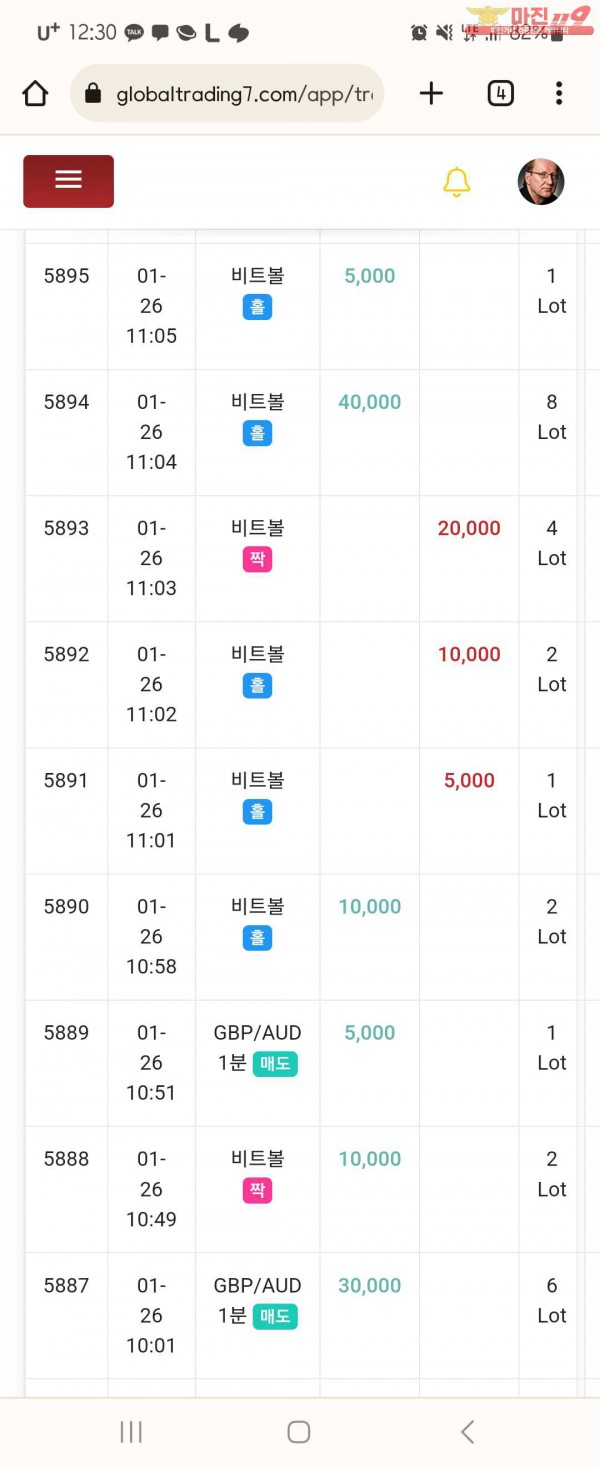 글로벌 댄디점 수익인증