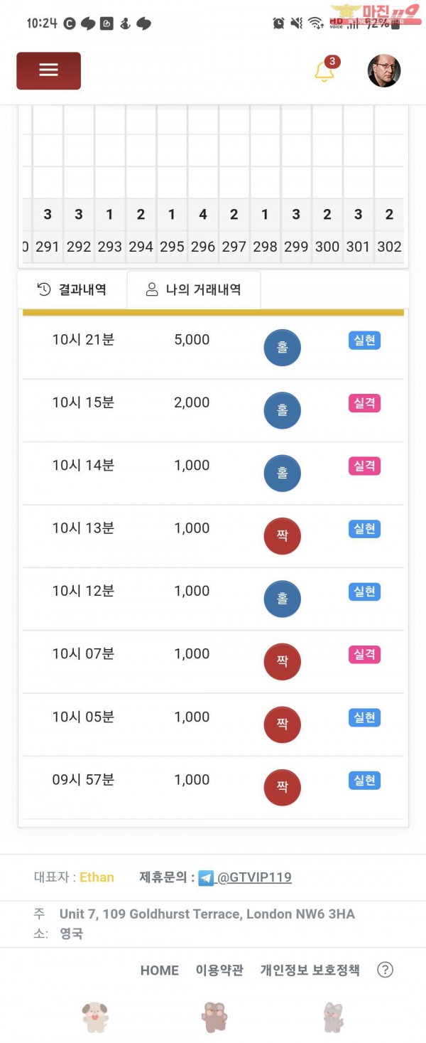 국대점 수익인증