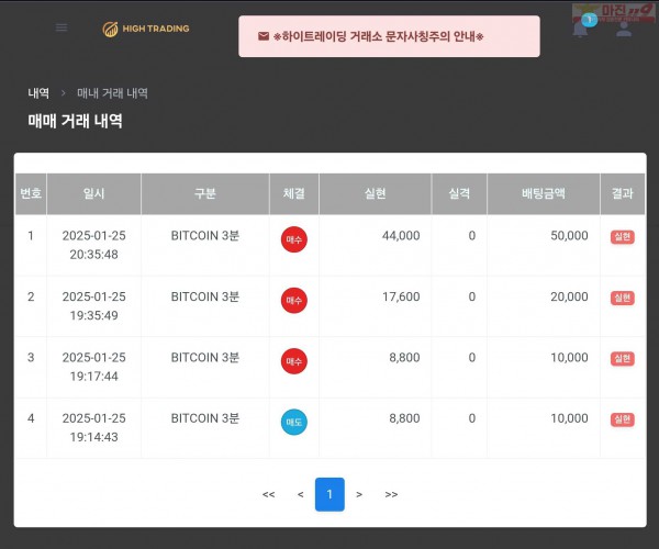 하이트레이딩 국대점 수익인증