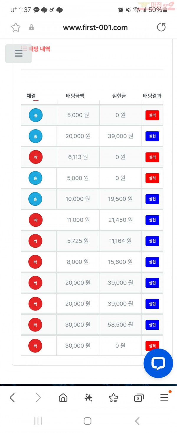 퍼스트 퀸즈점 수익인증