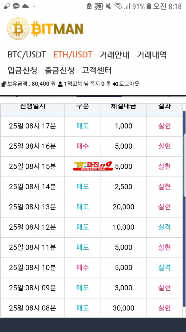 비트맨신뢰점오전수익인증