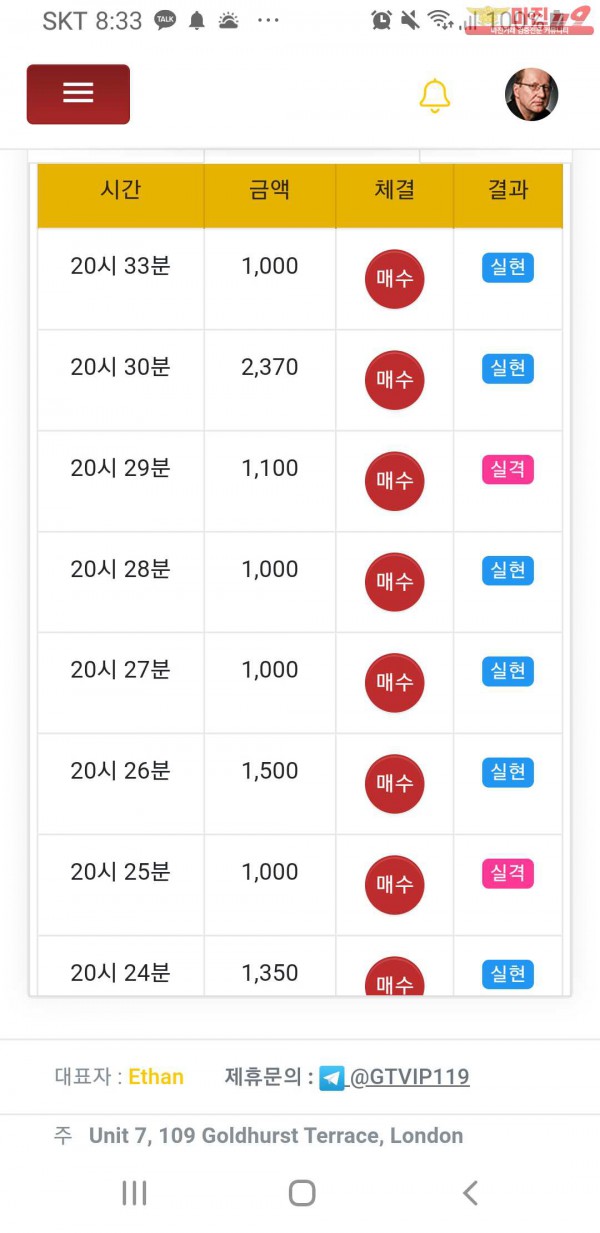 글로벌 일등점 수익인증