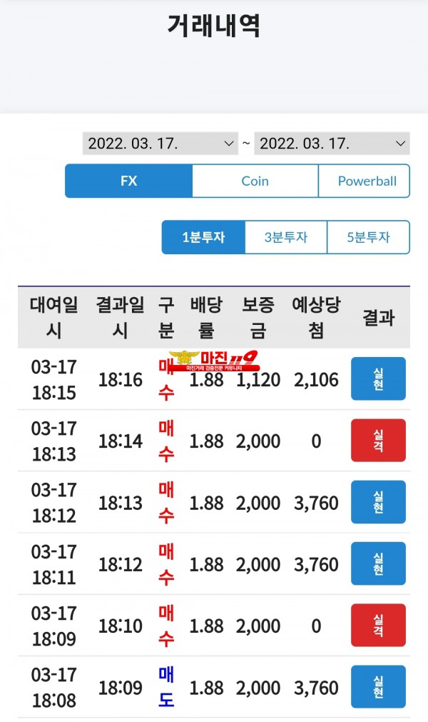 코리아 통일점 수익인증!