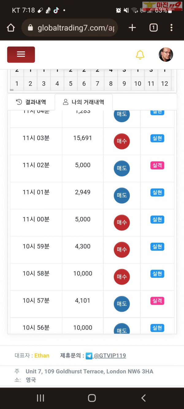 수익인증이요 777점