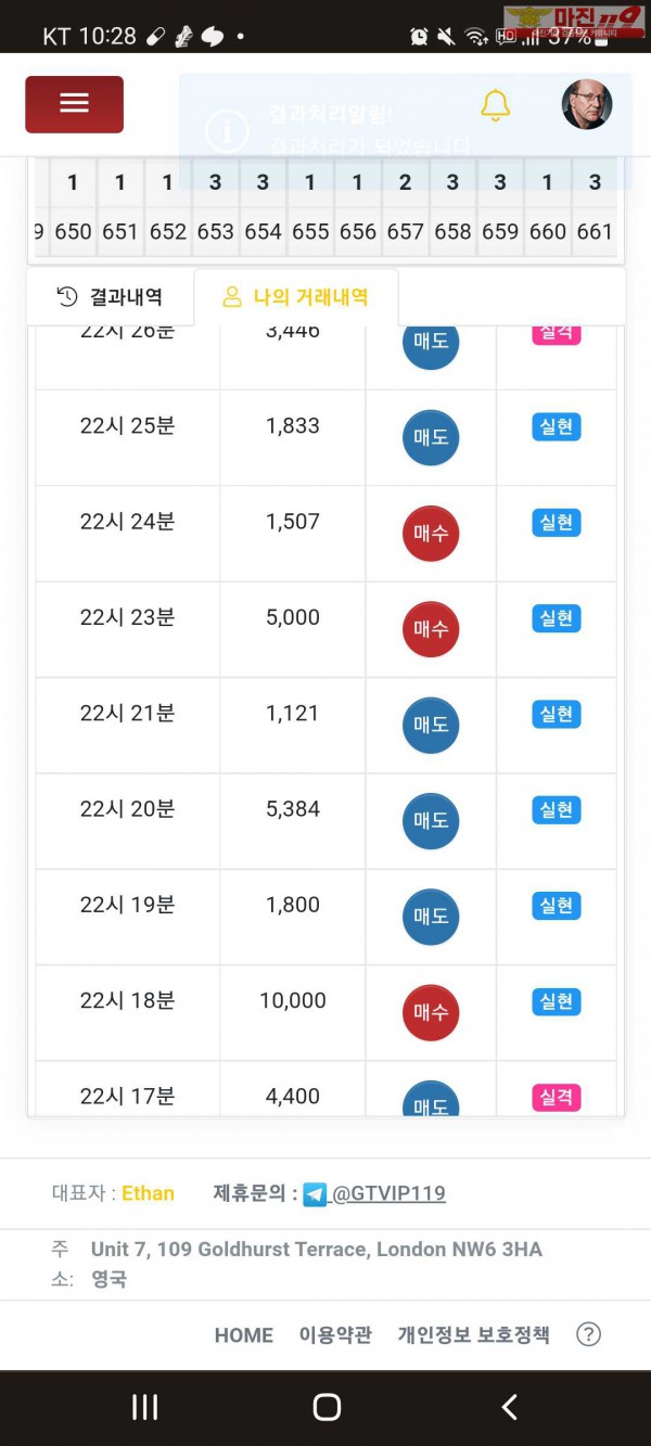 수익인증이요 777점