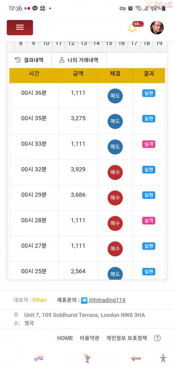 하이트레이딩 일등점 수익인증