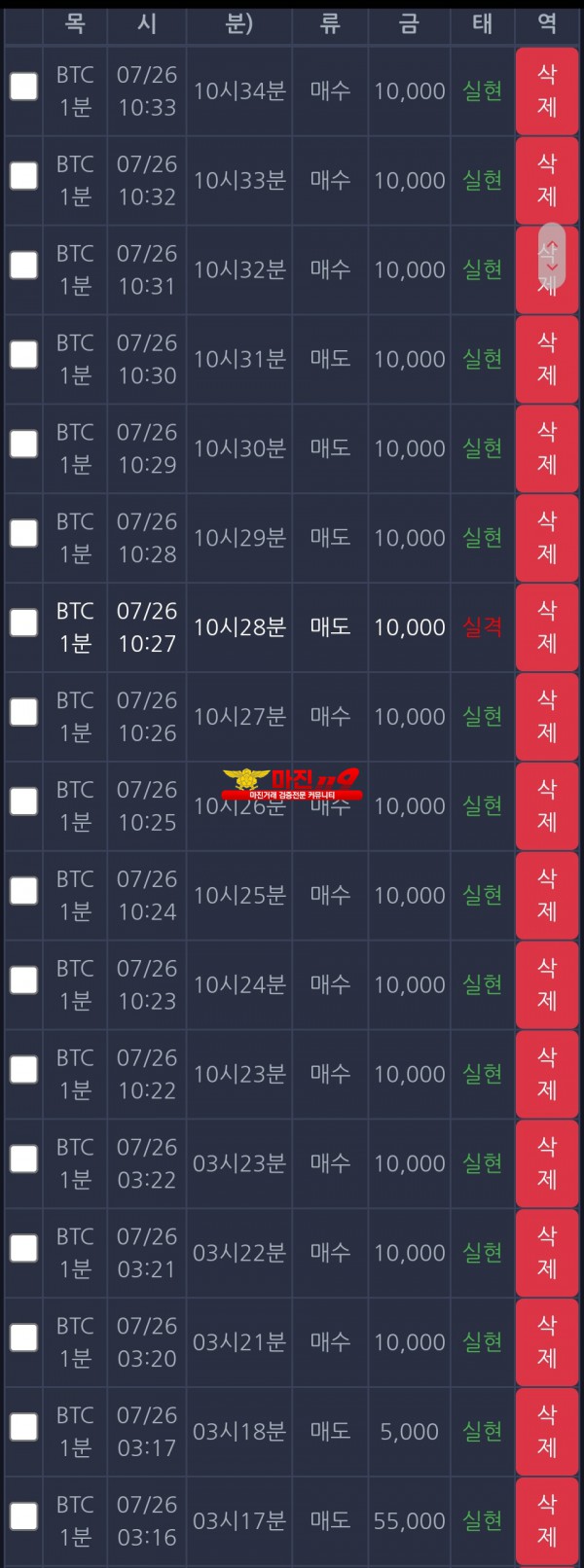 7월 연승왕 이벤트 국대지점 10연승