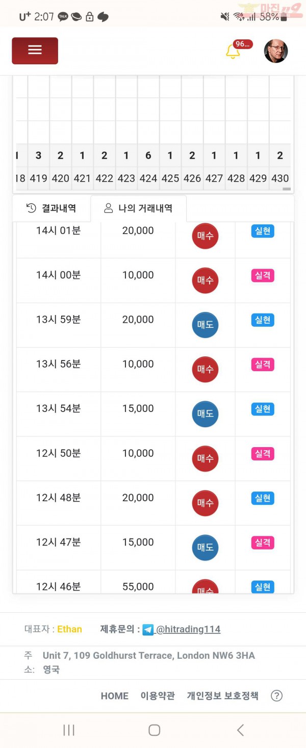 하이트레이딩 국대점 수익인증