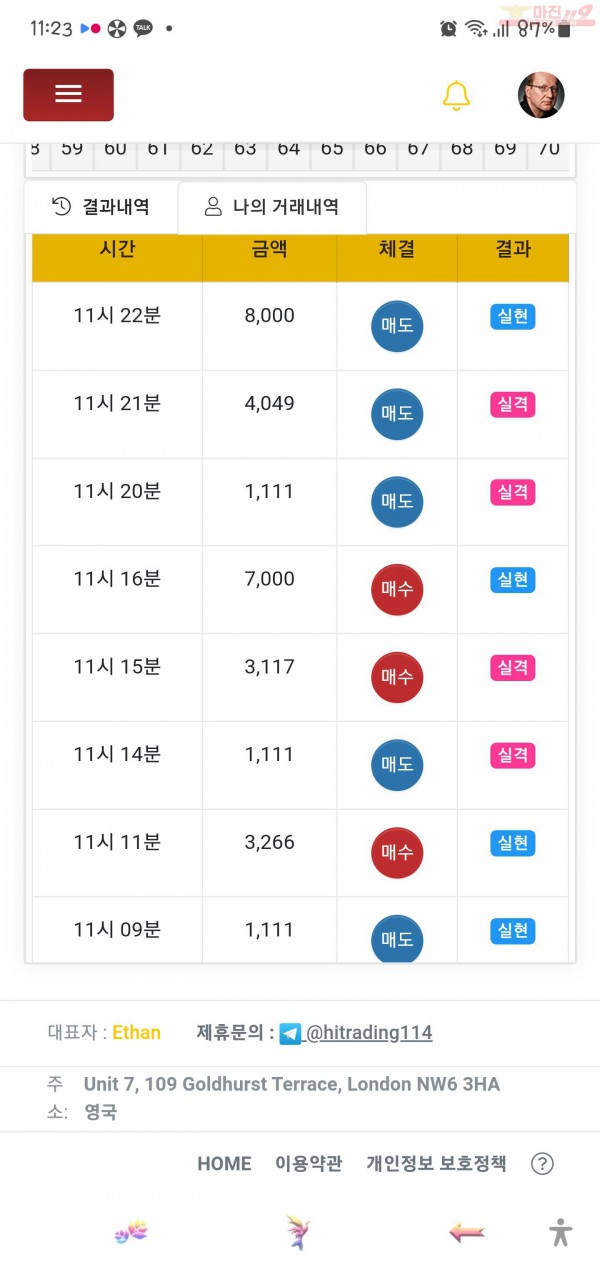 하이트레이딩 일등점 수익인증