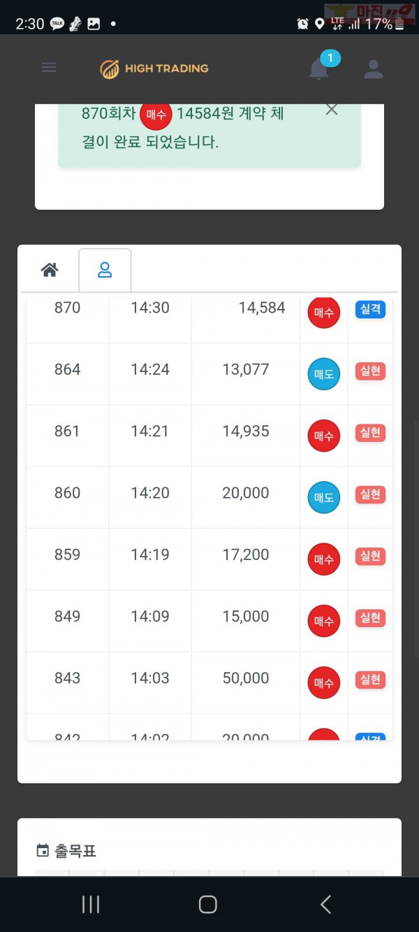 하이 국대점 수익인증