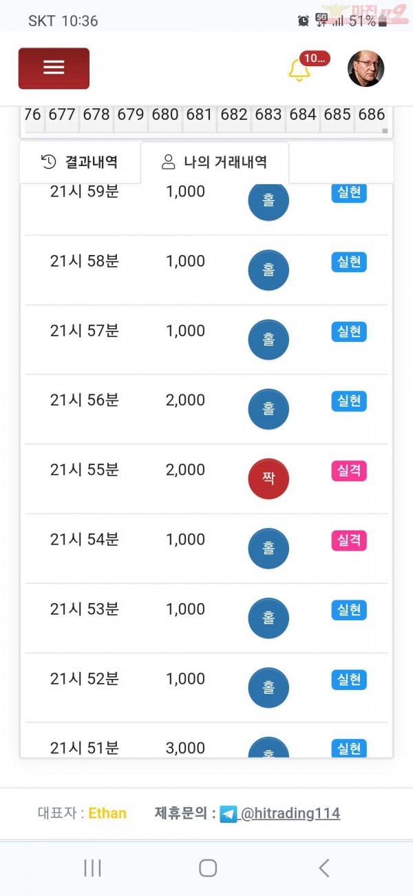 하이트레이딩 국대점 수익인증