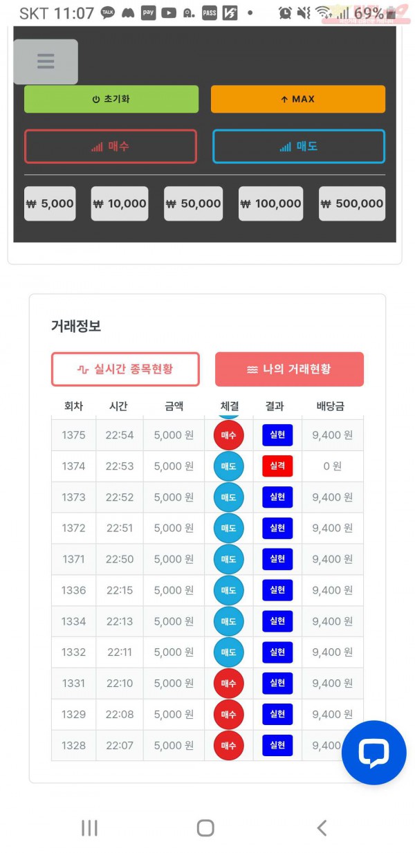 한국점 수익인증